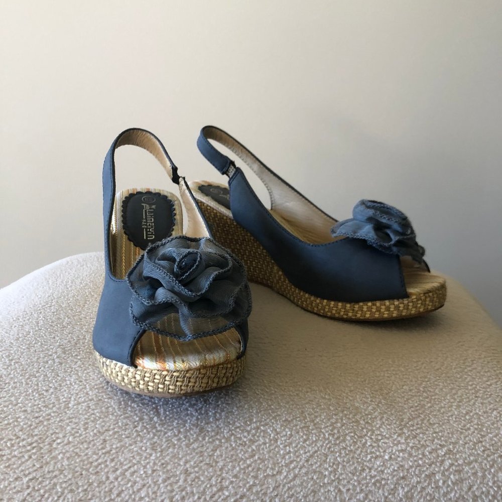 Blue rose sandals